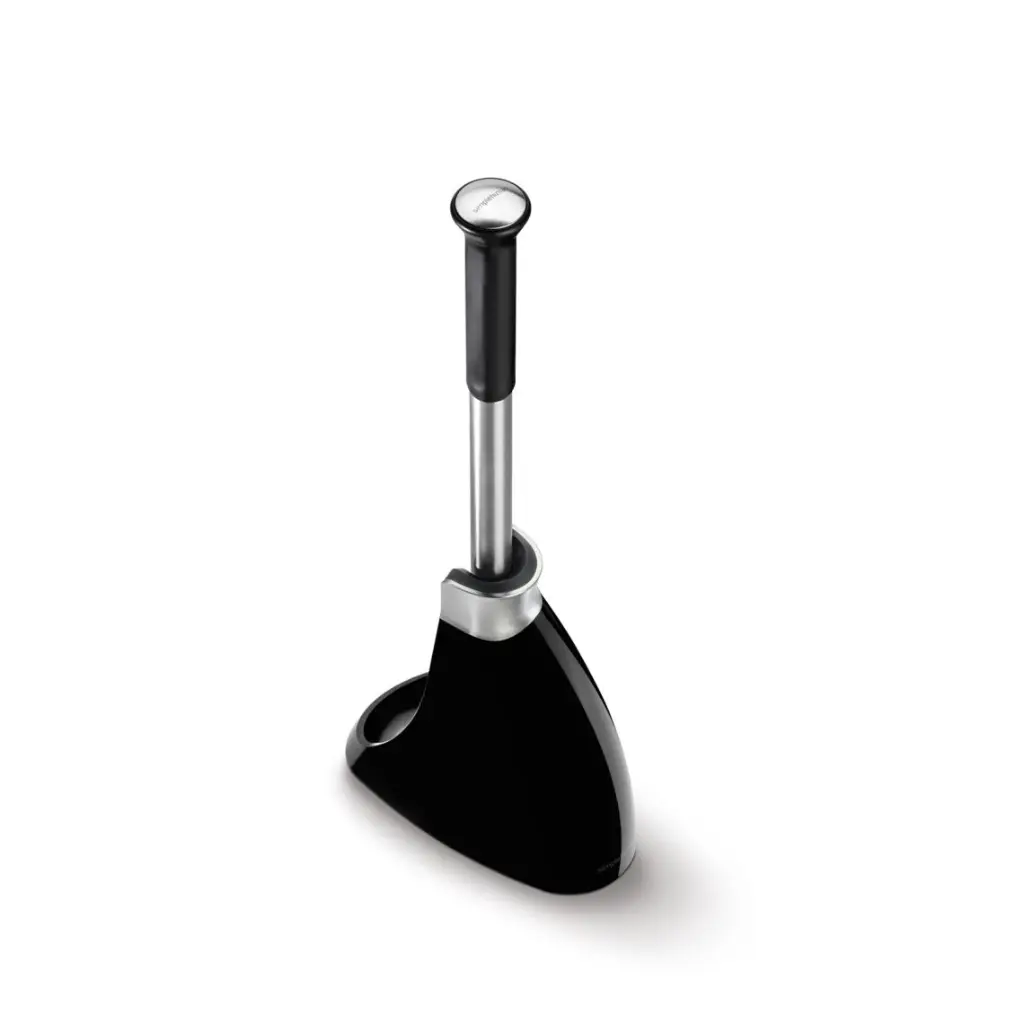[BT1084] toalettbørste m/ magnetisk holder (sort)