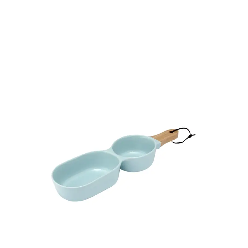[LA61364] Klassisk Delt Serveringsskål (aqua)
