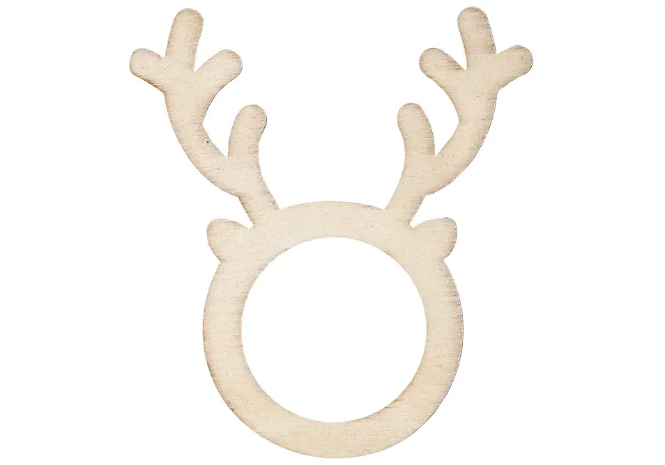 [LA73579] Cutie Christmas Reindeer Napkin Rings 6pcs