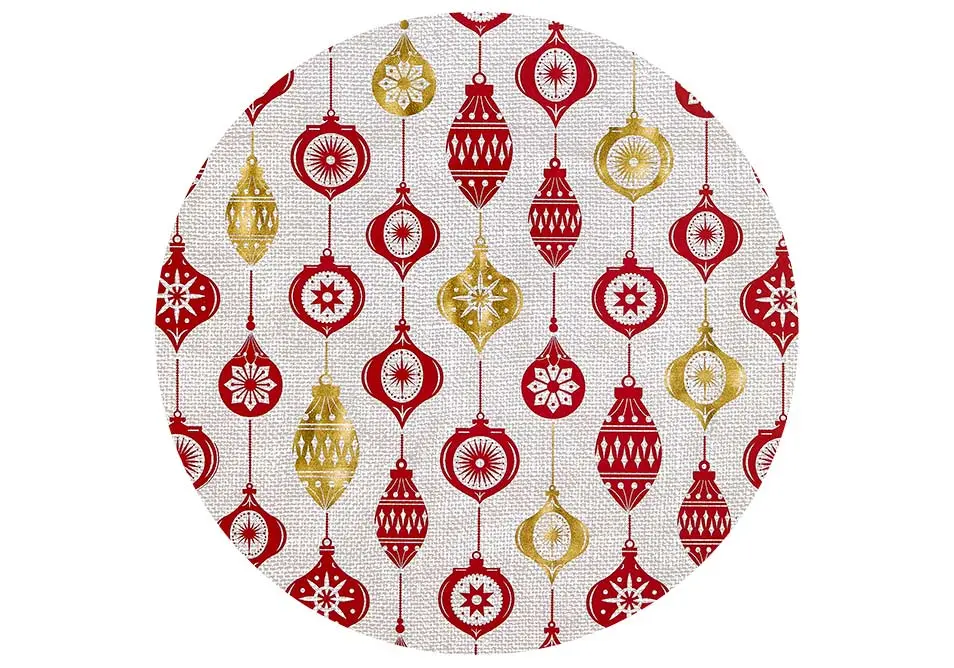 [LA73628] Merry Christmas Hardboard Bauble Bordbrikke 33cm