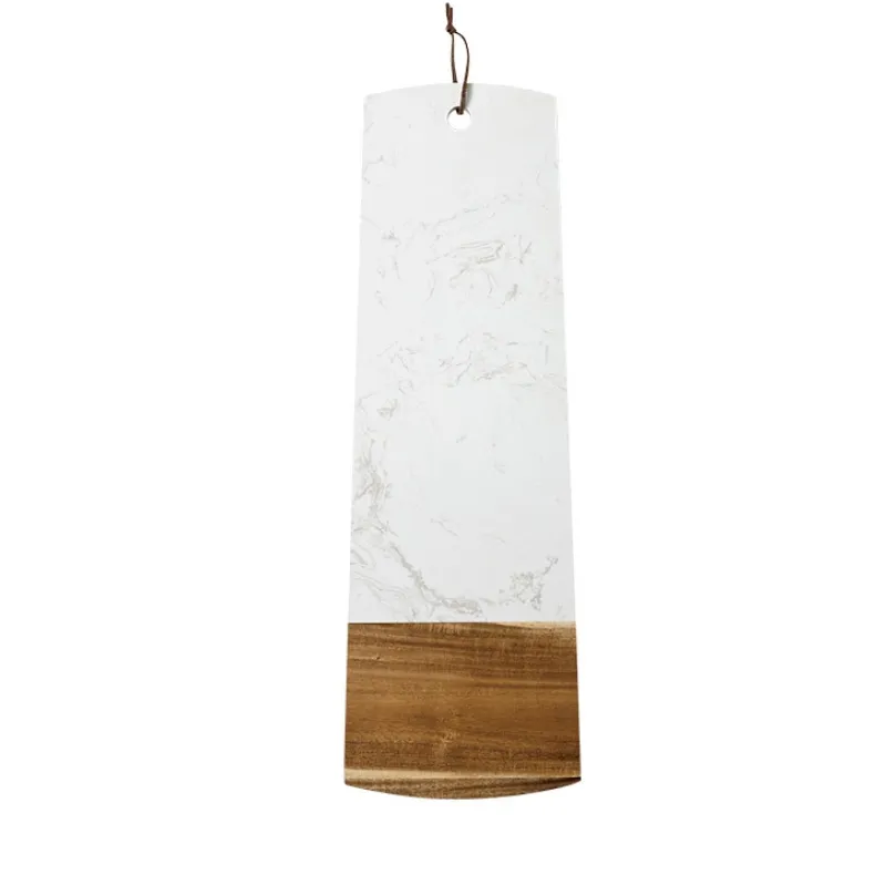 [LA61137] Metta Servingsfat Hvitstein & Akasie 20x60cm