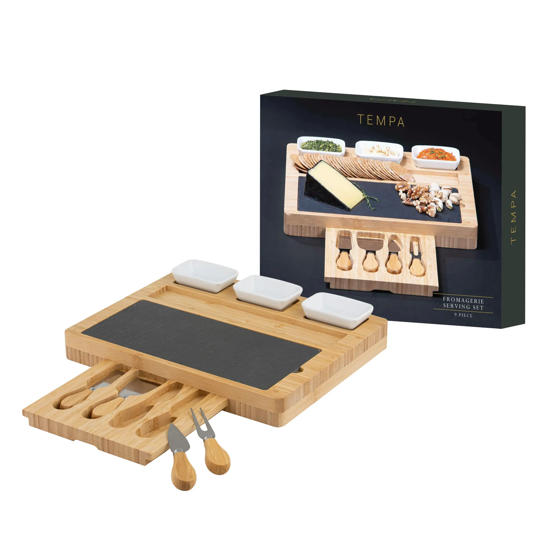 Fromagerie 9 delers Serveringssett